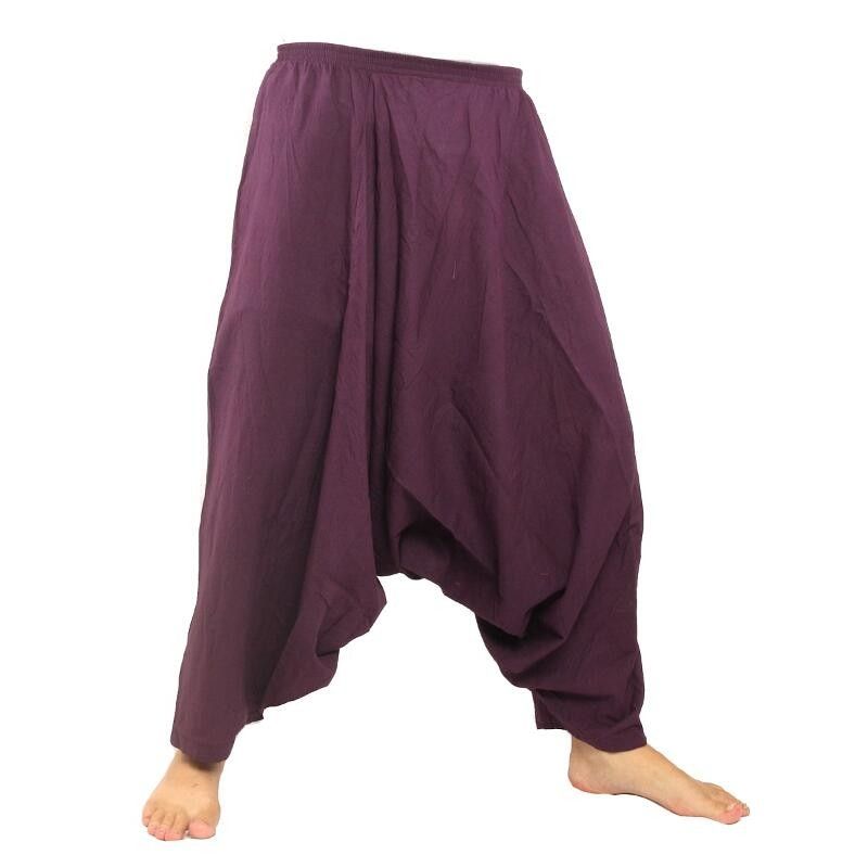 Aladdin pants cotton - purple - lilac TCMS-B3