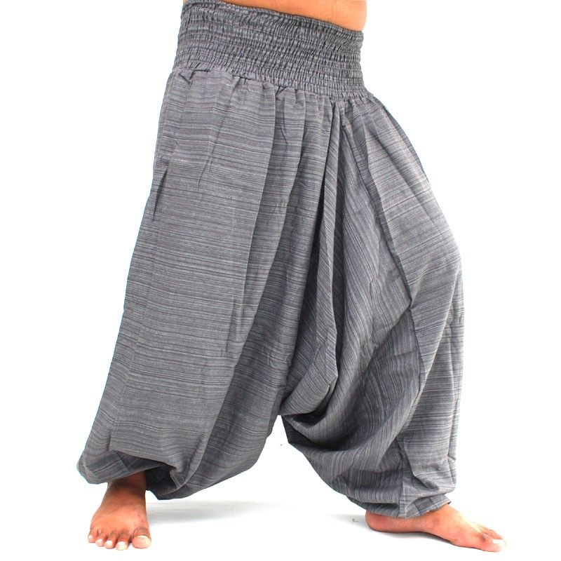 Aladdin Pants Harem pants Cotton - gray ARDT-5